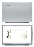 HuiHan Sostituzione per Lenovo Ideapad 310-15 310-15ISK 310-15ABR Laptop LCD Back Cover Coperchio Superiore/Lunetta Anteriore/Cerniere (Argento A+B+H)