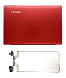 HuiHan Sostituzione per Lenovo Ideapad 310-15 310-15ISK 310-15ABR Laptop LCD Back Cover Coperchio Superiore/Lunetta Anteriore/Cerniere (Rosso A+H)