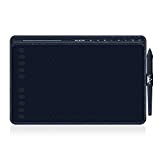 HUION Graphics Tablet HS611 (Stella Blu) Tavolette Penna con Funzione Tilt Battery-less Penna e 10 Touch Express Media Bar per ...