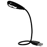 i2 Gear - Lampada da lettura USB con 2 luci a LED e collo d'oca flessibile, 2 impostazioni di luminosità ...