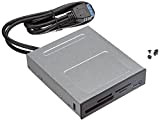 ICY BOX 60771 - Pannello Frontale USB con Lettore di schede, Installazione in alloggiamento da 3,5 Pollici (Floppy), USB 3.0, ...