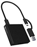 ICY BOX CFexpress Card Reader Type-B con USB 3.2 (Gen 2), 10 Gbit/s, lettore, USB-C e USB-A, alluminio, nero, Android/Windows/Mac ...