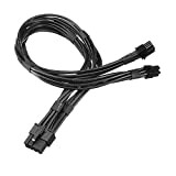 iHaospace Dual Mini 6 Pin to 8 Pin PCI-e Y Splitter Power Adapter Cable for Mac PRO Video Card Power ...