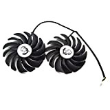 iHaospace Replacement Graphics Card Fan for MSI GTX1080Ti GTX1080 GTX1070 GTX1060 RX470 RX480 RX570 RX580 Gaming Video Card Cooling Fan