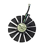 iHaospace T129215SM 12V 0.25AMP Graphics Card Fan for ASUS STRIX-RX470-O4G-GAMING RX580 GTX1050Ti