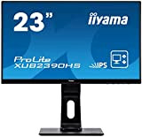 iiyama ProLite XUB2390HS-B1 58.4 cm, 23 Pollici, AH-IPS LED-Monitor Full-HD, VGA, DVI, HDMI, Ultra-Slim-Line, Regolabile in Altezza, Pivot, Nero