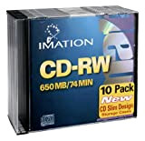 Imation CD-RW 4x 10pk Slim Jewel Case