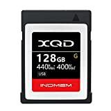 INDMEM 128GB XQD Card 5x TOUGH MLC XQD Flash Memory Card High Speed G Series (Read 440MB/s and Write 400MB/s)