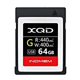 INDMEM 64 GB XQD Card 5X Tough MLC XQD Flash Memory Card ad alta velocità G (440 MB/s e 400 ...