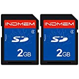 INDMEM Scheda SD 2 GB 2 Packs Class 4 MLC Secure Digital Flash Memory Card Camera Card