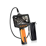 Industrial Endoscope-Endoscope 10 Feet Cable 6 LED Lights 1080P HD Image 4.5 inch IPS Screen 32 GB Card IP67 Waterproof