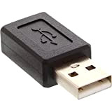 InLine® 20097 Adattatore USB 2 Type-A Maschio a Mini USB 2 Type-B Femmina, Nero