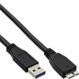 InLine 21042 Cavo USB 3.0, Type-A Maschio a Type Micro-B Maschio, 5 m, Nero