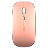 INPHIC Mouse wireless, Ultra sottile ricaricabile 1600 DPI 2.4G usb mouse ottico senza fili silenzioso con ricevitore USB per PC ...