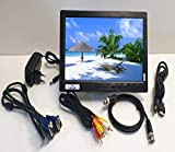 IOCOMANDO Monitor a colori da 10,1 pollici, TFT LCD Full HD 1024 x 600 BNC/AVI/VGA/ingresso HDMI, compatibile con PC, DVD, ...