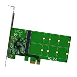Iocrest Porte mSATA to PCI-E x2 Compatibile con Raid – Verde Green