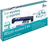 IRIScan Anywhere 3 Wi-Fi Scanner Portatile per Documenti Sincronizzabile con Qualsiasi Dispositivo Tramite Wi-Fi, Nero
