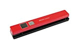 IRIScan Anywhere 5 Scanner Portatile a Batteria ai polimeri di Litio 1200mAH con Memorizzazione su SD, Schermo 1.44” TFT, Rosso
