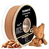 iSANMATE 3D Printer Filament Wood, Filamento PLA 1.75 per Stampante 3D, 1kg Bobina(2.2lbs), Precisione Dimensionale +/- 0.03 mm, Legno di ...