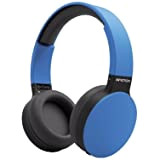 ISNATCH Cuffie Senza Fili con Microfono Integrato Pieghevoli per Smartphone Colore Blu