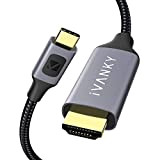 IVANKY Cavo USB C a HDMI【4K@60Hz Nylon Intrecciato】Cavo USB Type C a HDMI, Thunderbolt 3 Compatibile per MacBook Pro, Surface ...