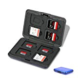 Jaimela 16 Scomparti Custodia per Schede di Memoria, 8 Schede SD e 8 Schede Micro SD, per Micro SD, SDXC, ...