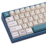 JakeTsai Flower Shop PBT Keycaps,141 Keys Japanese Keycaps Cherry Profile Dye Sublimation Keycaps for for ASIN Layout MX Switch Mechanical ...