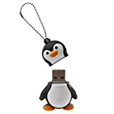 Jevindo Chiavetta USB 2.0, 32 GB, pinguino, colore: e nero
