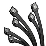 KabelDirekt – 3 Cavi SATA-3 6 GB/s – 30 cm, Diritto (Cavo Dati, 6 Gbit/s, SATA-III/Serial-ATA, connettore a L, Set ...