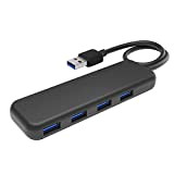 KabelDirekt – Hub a 4 Porte USB-3.0 (Design Slim, Plug & Play su PC/Portatile/Mac, 4 Porte USB-A/1 connettore USB-A, per ...