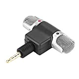 Kafuty Microfono per la Registrazione Senza Fili Mini-Microfono da 3.5mm Plug And Play Mic Stereo Digitale Tasca Esterna Professionale per ...