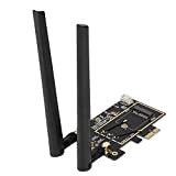 Kafuty Pcie m.2 Adapter, Schede di Rete m.2 Ngff to PCIe WiFi Dual-Band Antenna USB Bluetooth Adapter per BCM/RTL/AR/Intel 9260AC ...
