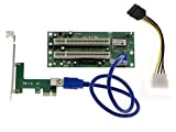 Kalea Informatique - Adattatore convertitore PCI a PCI Express PCIe 1 x – 2 porte – Chipset ASM – collegamento ...