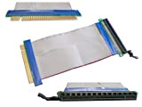Kalea-Informatique © - Riser PCI Express 1 porta PCI-E 16x, flessibile, prolunga; lunghezza totale: 195 mm