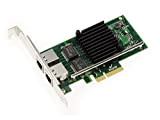 Kalea-Informatique© - Scheda controller, 2 porte, Gigabit Ethernet, su porta PCIe 4x - per PC e server, chipset Intel I350-T2 ...