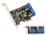 Kalea-Informatique© - Scheda controller PCI Express (PCI-E) verso USB 3.0, 2 porte interne SuperSpeed USB3, 19 pin, chipset NEC, staffe ...