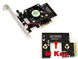Kalea-Informatique Scheda controller PCIe x4 per SSD M.2 PCIe, speciale Samsung PM951, SM951, 950, PRO 960, con raffreddamento
