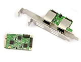 Kalea-Informatique © – Scheda di controllo Mini PCI Express (MiniPCIE) – 2 porte LAN Gigabit ETHERNET – Dual Chipset RTL8111