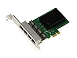 Kalea-Informatique - Scheda di controllo PCI Express (PCIE) - 4 porte RJ45 Gigabit Ethernet 10/100/1000Mbps - Chipset REALTEK - Staffe ...