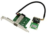 Kalea-Informatique - Scheda Mini PCI Express MiniPCIe, 1 porta SFP LAN GigabIT ETHERNET - Chipset Intel I210