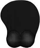 KAPOHU Pad Mouse 3D Comodo Ergonomico Oppai Oppi Tutto Black Gamer Polso da Polso Mousepad per PC per Laptop
