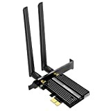 KEEKU Scheda WiFi 6 AX1800Mbps Bluetooth 5.2 Dual Band MIMO PCI Express (PCIe) Adattatore Wi-Fi 2.4GHz/5GHz con 2 Antenne per ...