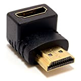 Keple Angolo Retto HDMI A Femmina Curvo Adattatore Compatibile con Amazon Fire TV Stick/Miracast Airplay Stick/August DVB USB/KitMaster Stream/Anycast Streaming ...