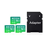 KEXIN 3 Pezzi MicroSDXC 64GB con Adattatore SD, A1, U3, C10, V30 Micro SD Scheda 64 gb Scheda di Memoria ...