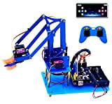 KEYESTUDIO Robot Arm Assembly Kit per Arduino UNO Plus R3, 4 Assi Braccio Robotico Meccanico in Metallo Completo, Kit Robot ...