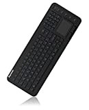 Keysonic KSK-6231 Tastiera impermeabile con touchpad integrato e retroilluminazione, Nero [Regno Unito]