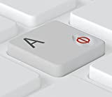 Keystickers® - Adesivi con alfabeto russo per tastiere di PC, notebook e MacBook, 5 x 6 mm, materiale trasparente con ...