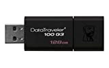 Kingston DataTraveler 100 G3-DT100G3/128GB USB 3.0, PenDrive, 128 GB, 1 Pezzo, Nero