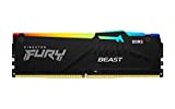 Kingston Fury Beast DDR5 RGB 16GB 5200MT/s DDR5 CL40 DIMM Memoria Gaming per Computer Fissi Modulo Singolo - KF552C40BBA-16