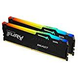 Kingston FURY Beast DDR5 RGB 32GB (2x16GB) 5600MT/s DDR5 CL36 DIMM Memoria Gaming per Computer Fissi Kit da 2 - ...